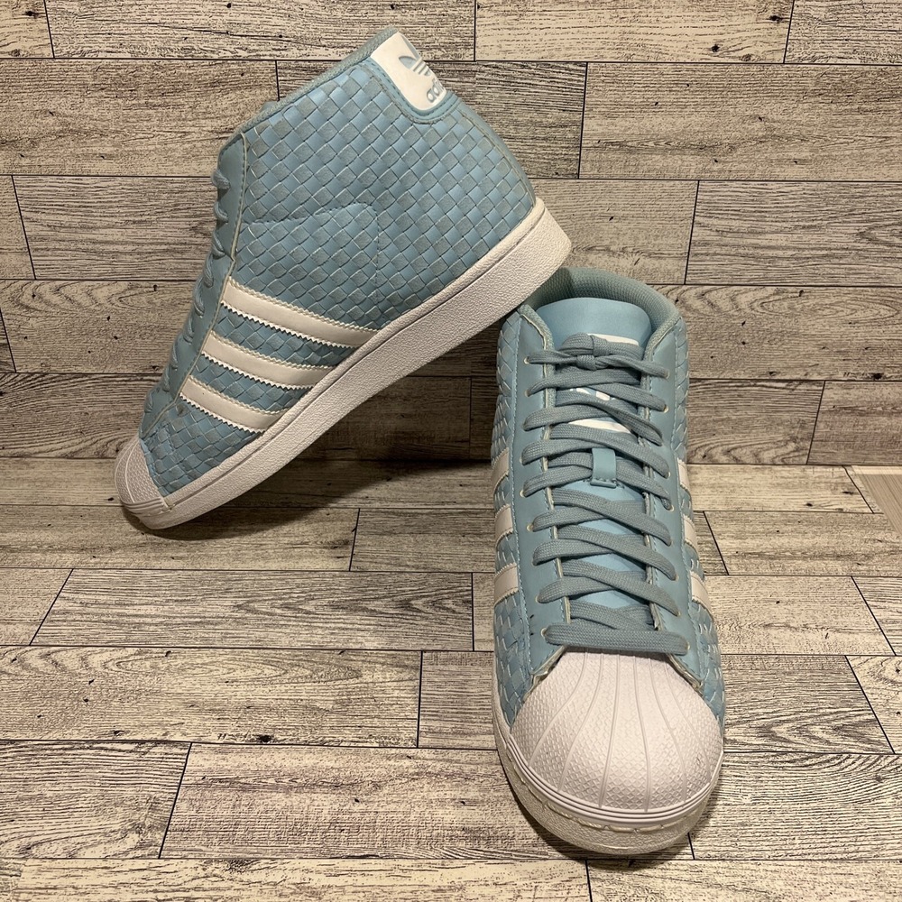 Adidas Pro Model BY4169 Blue Basketball Shoes Men Size 7